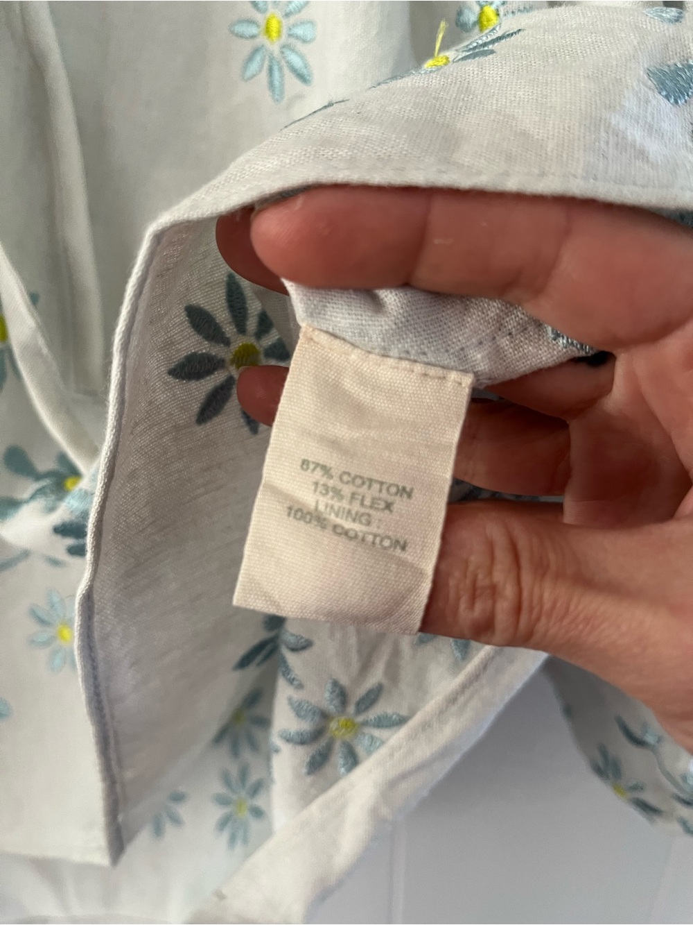 NWT Forever That Girl Ruffle-Sleeve Smocked Linen Blouse Anthropologie Flowers - Picture 5 of 12